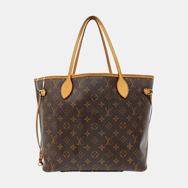 NEVERFULL MM Monogram Coated Canvas Brown