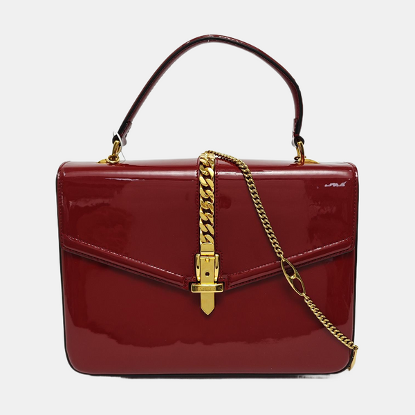 Authenticated pre-owned  Sylvie 1969 Patent Leather Red - Shoulder Bag at Looply