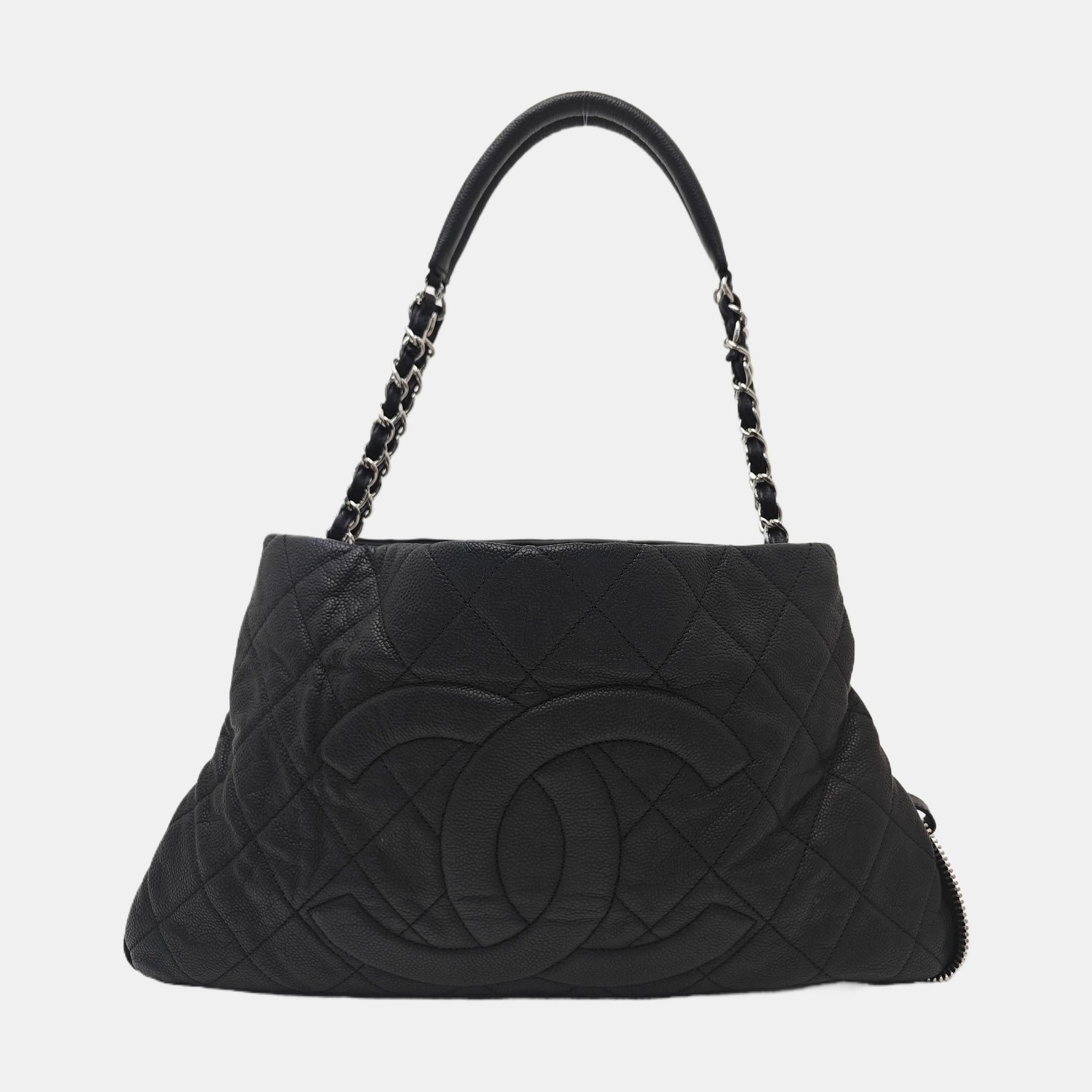 CC TIMELESS SOFT Quilted Grained Calfskin Black