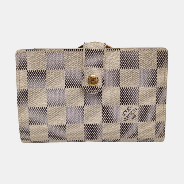 VIENNOIS Damier Azur Coated Canvas White Wallet
