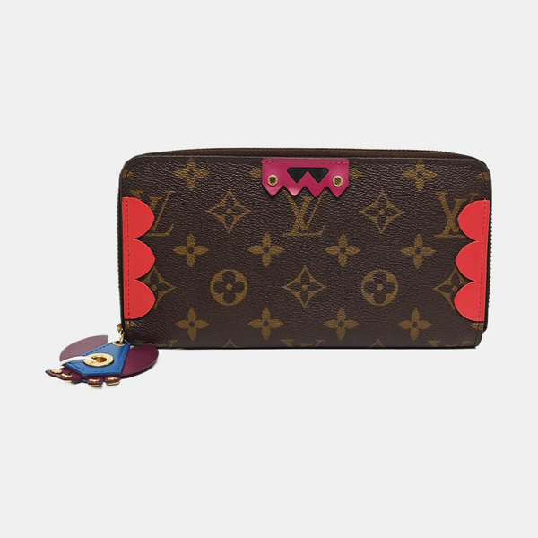 ZIPPY Monogram Coated Canvas Brown Wallet