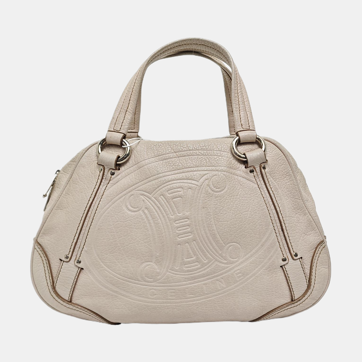 Calfskin Top Handle Bag Pink