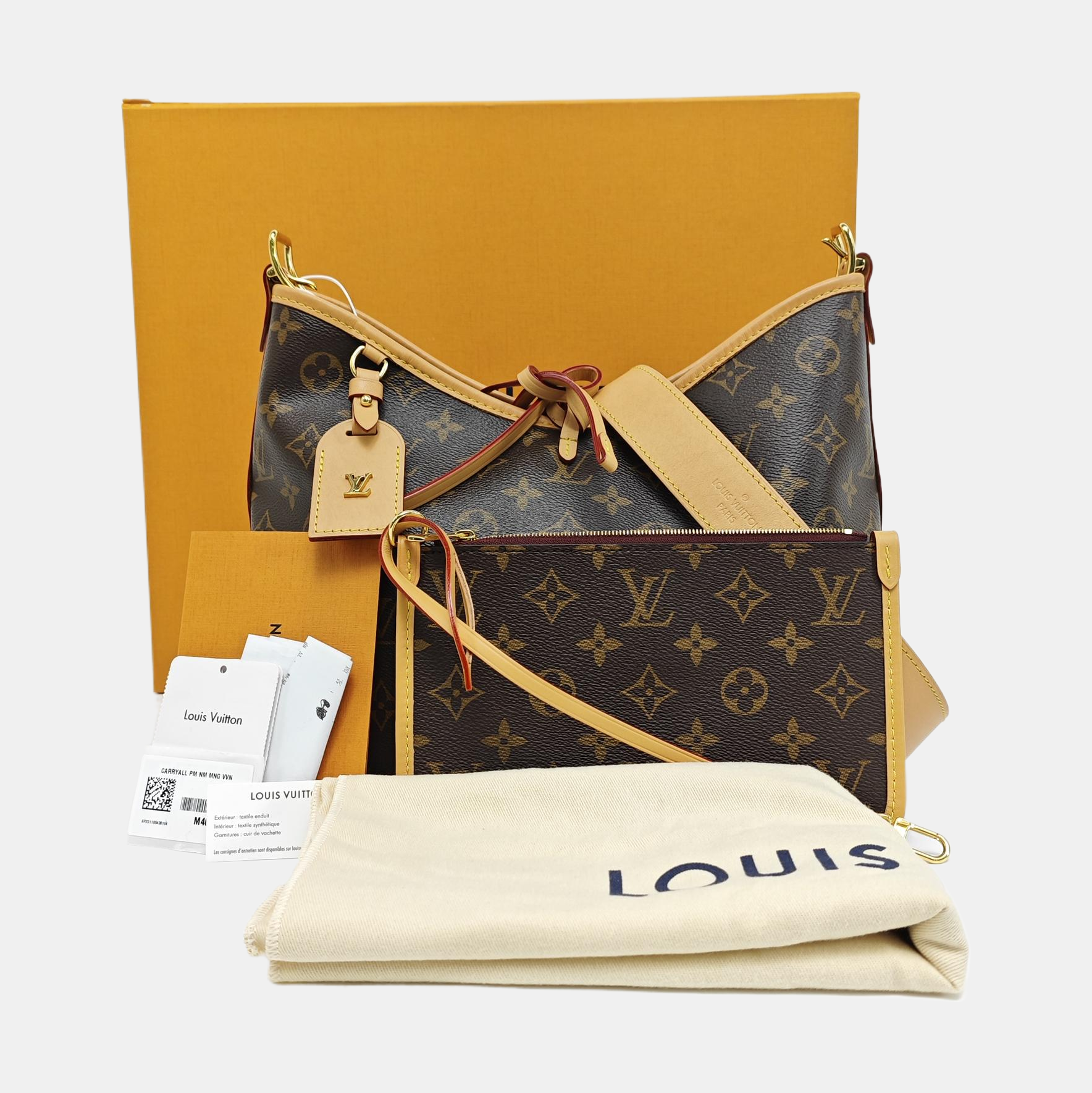 CARRYALL PM Monogram Coated Canvas Brown
