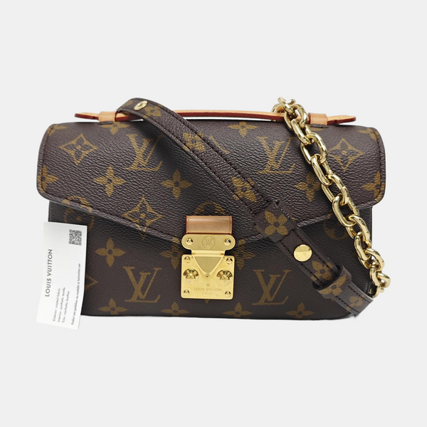 MÉTIS EAST WEST Monogram Coated Canvas Brown
