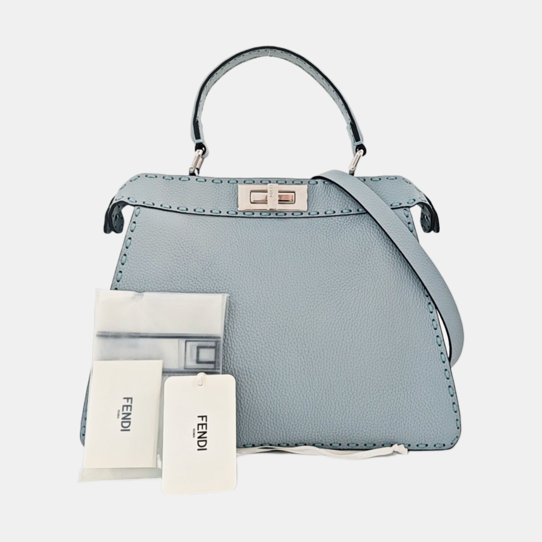 Peekaboo Medium Calfskin Blue