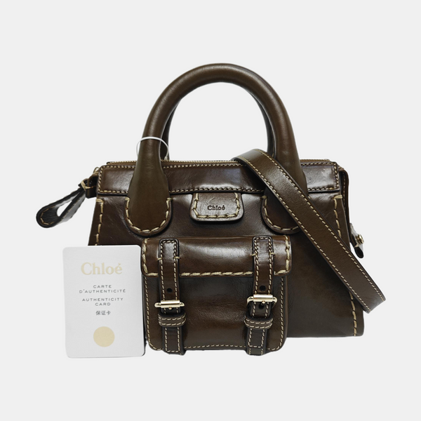Edith Mini Calfskin Brown