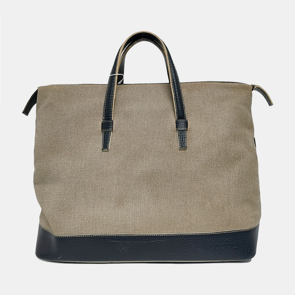 Fabric Top Handle Bag Gray