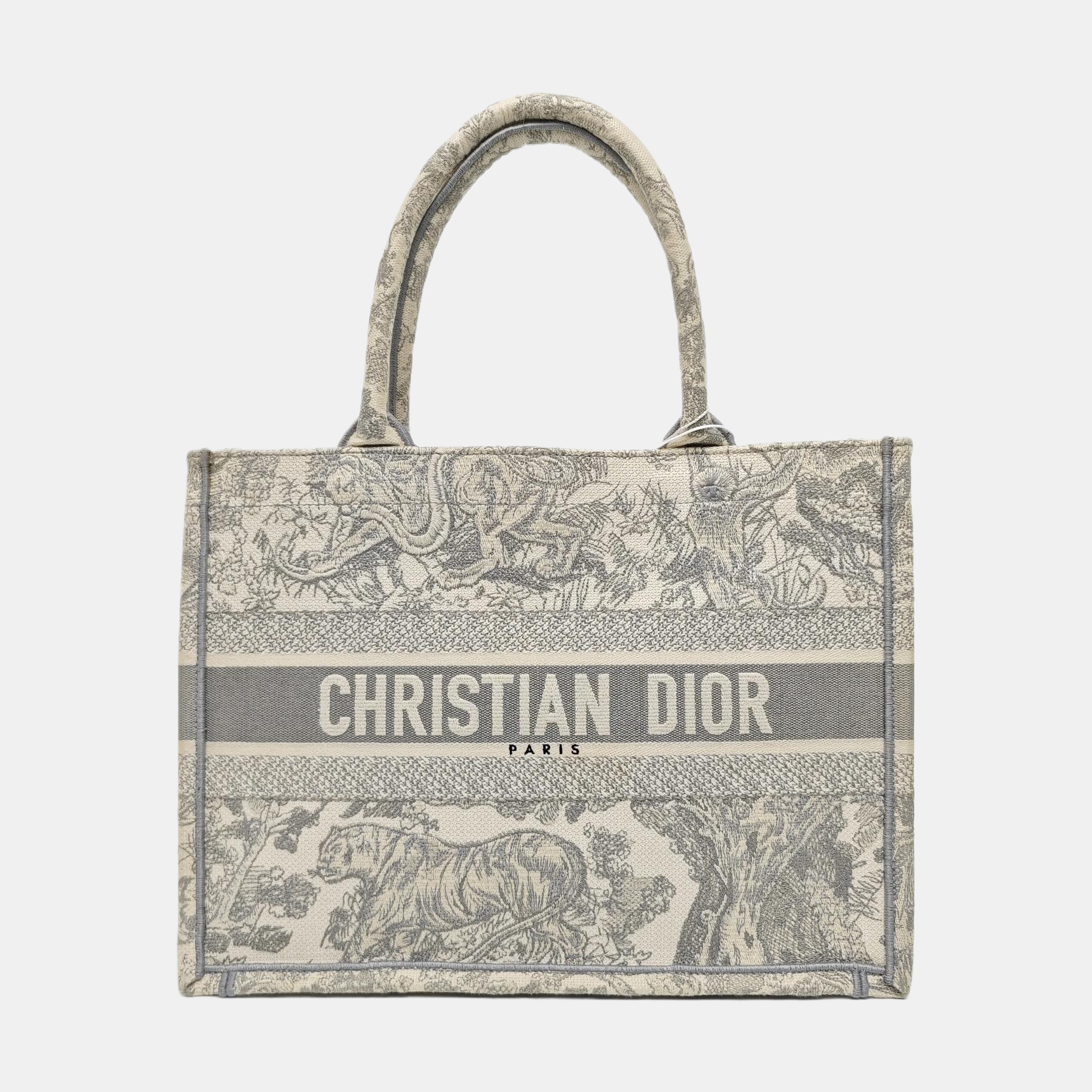 Book Tote Medium Canvas Gray