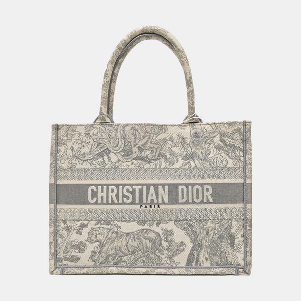 Book Tote Medium Canvas Gray