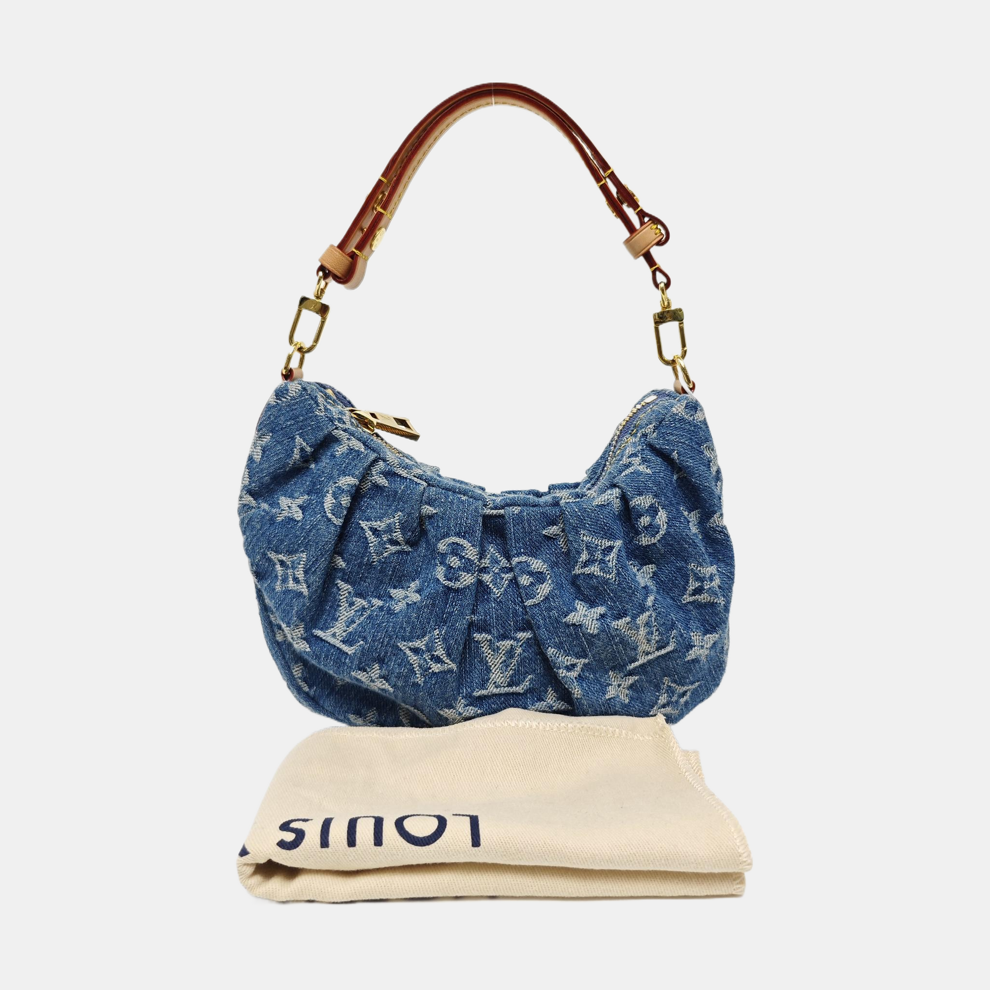 Pochette Valley Monogram Denim Blue