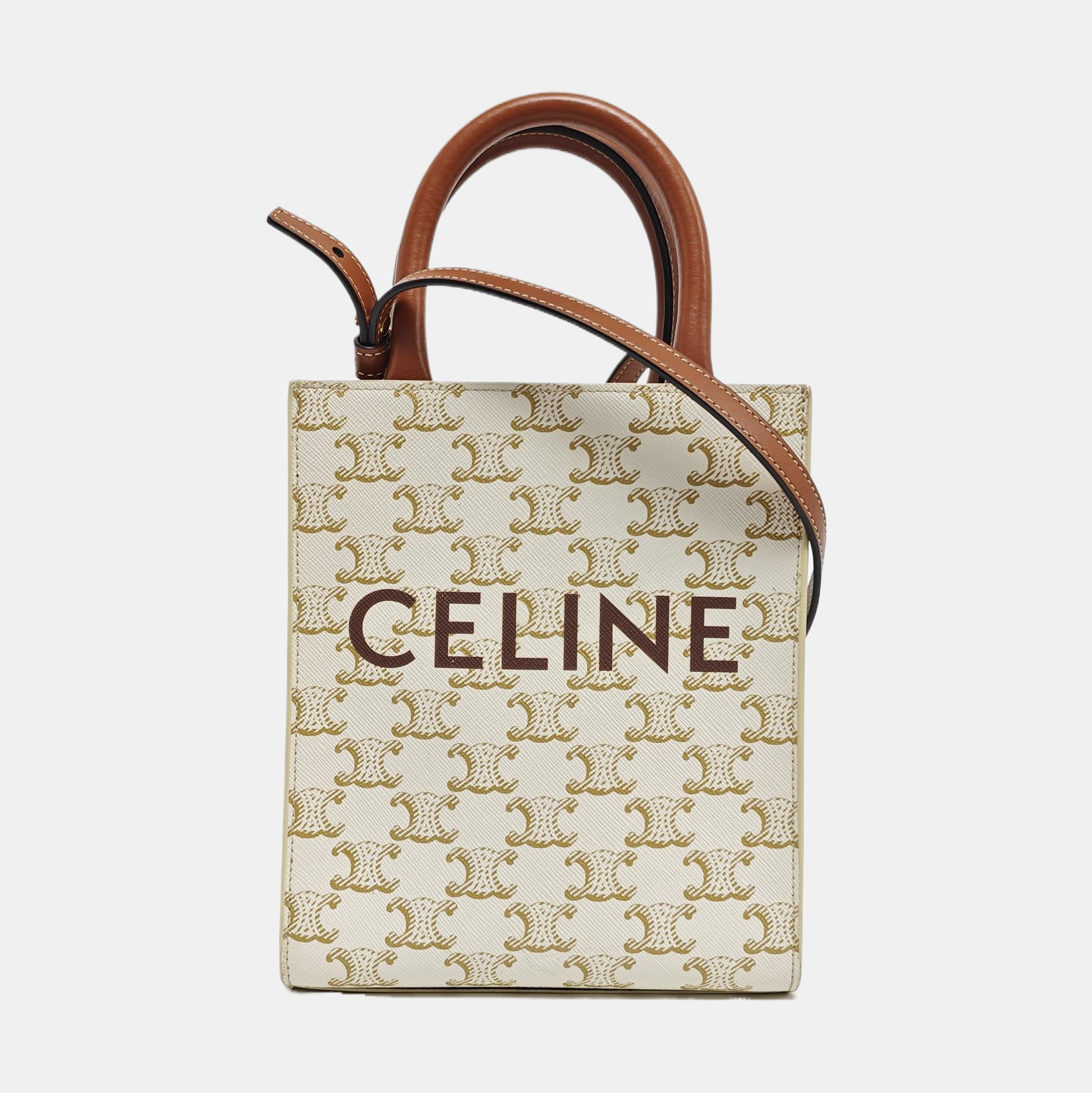CABAS CELINE Mini Coated Canvas White