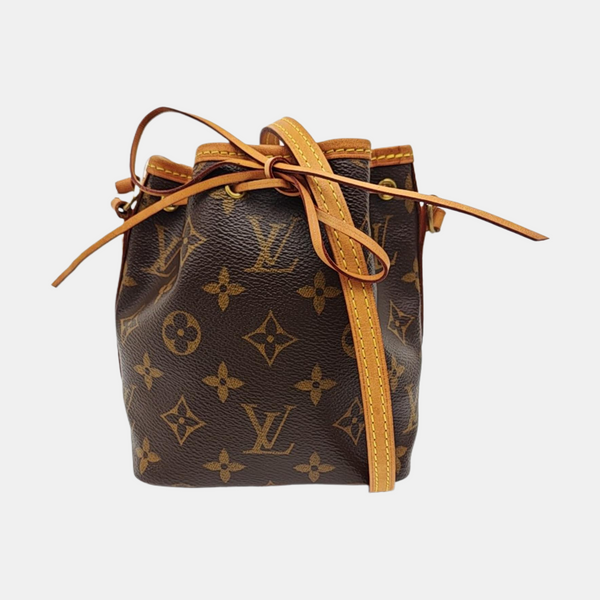 NÉONOÉ Nano Monogram Coated Canvas Brown
