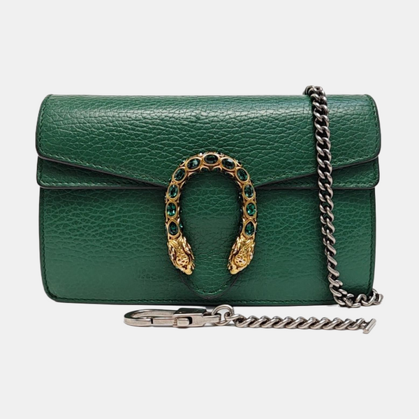 Dionysus Super Mini Calfskin Green