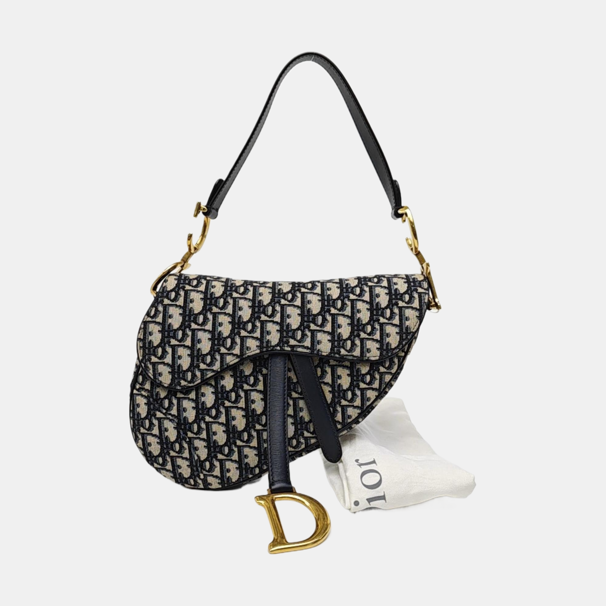 Saddle Mini Oblique Fabric Blue