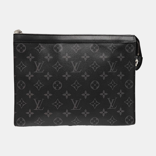 Pochette Voyag MM Monogram Coated Canvas Black