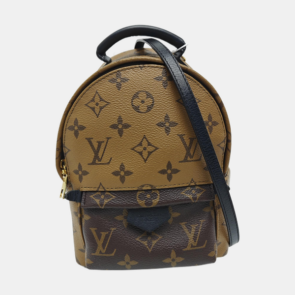PALM SPRINGS Mini Monogram Coated Canvas Brown