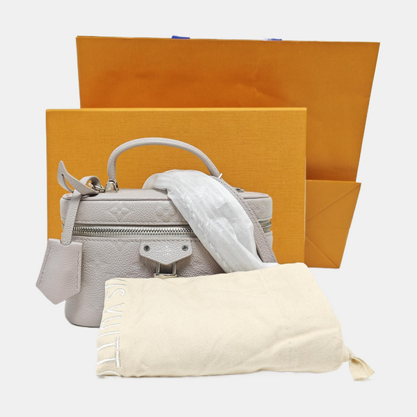 Vanity Chain Pouch Mini Monogram Calfskin Gray