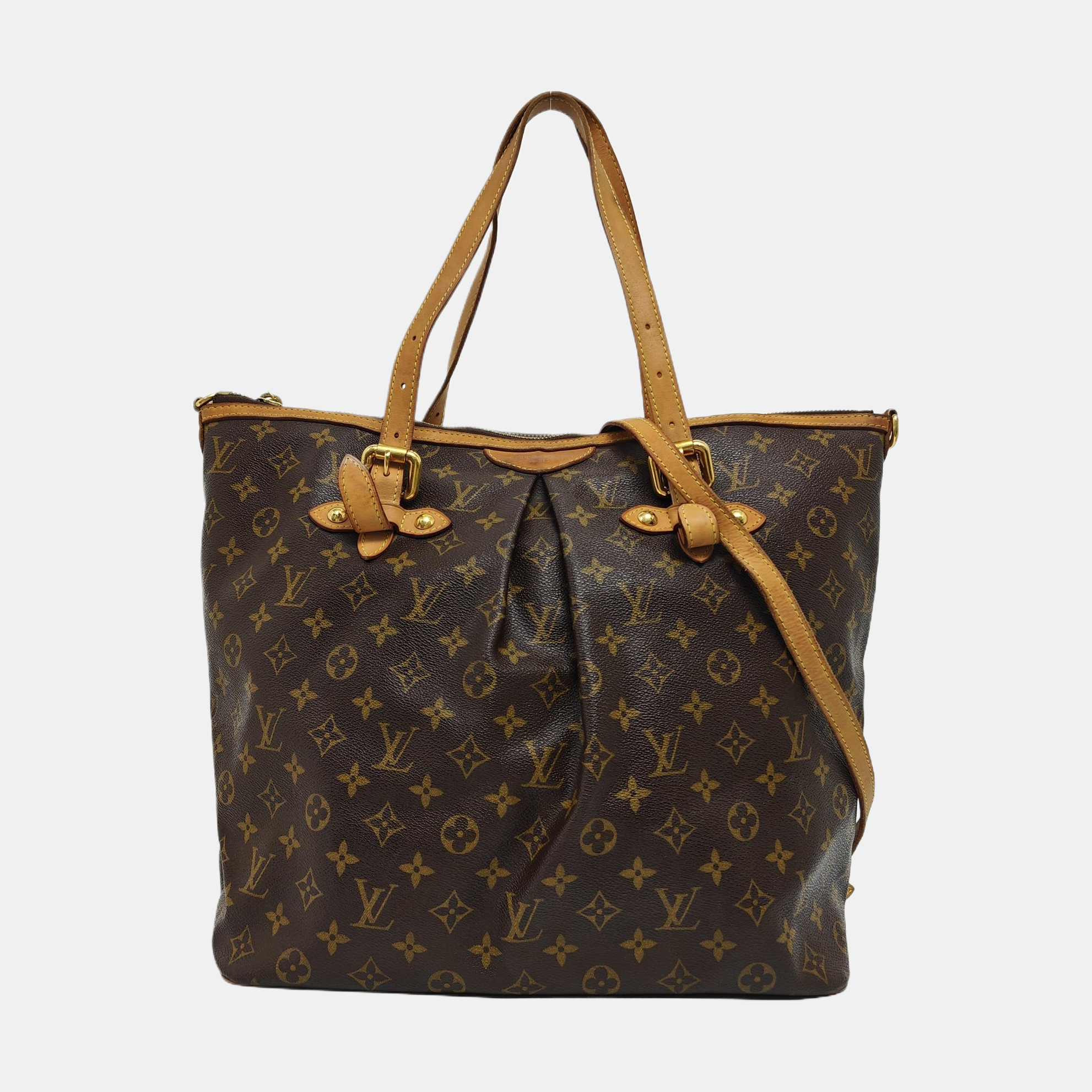 PALERMO GM Monogram Coated Canvas Brown