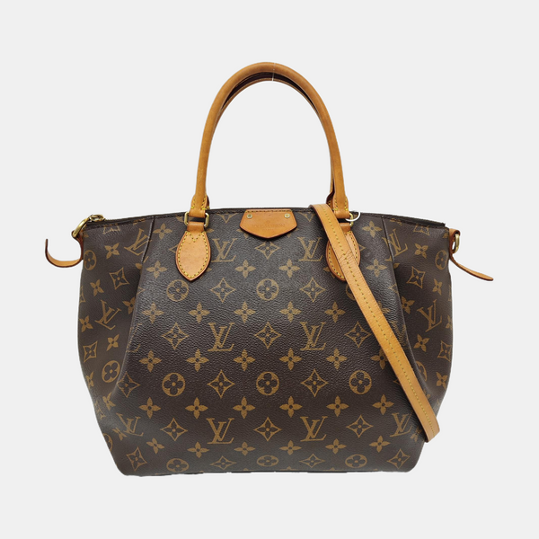 TURENNE MM Monogram Coated Canvas Brown