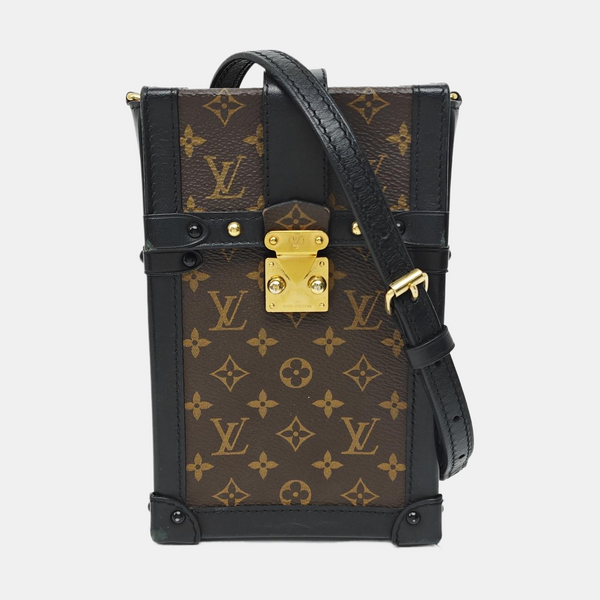TRUNK Monogram Coated Canvas Brown