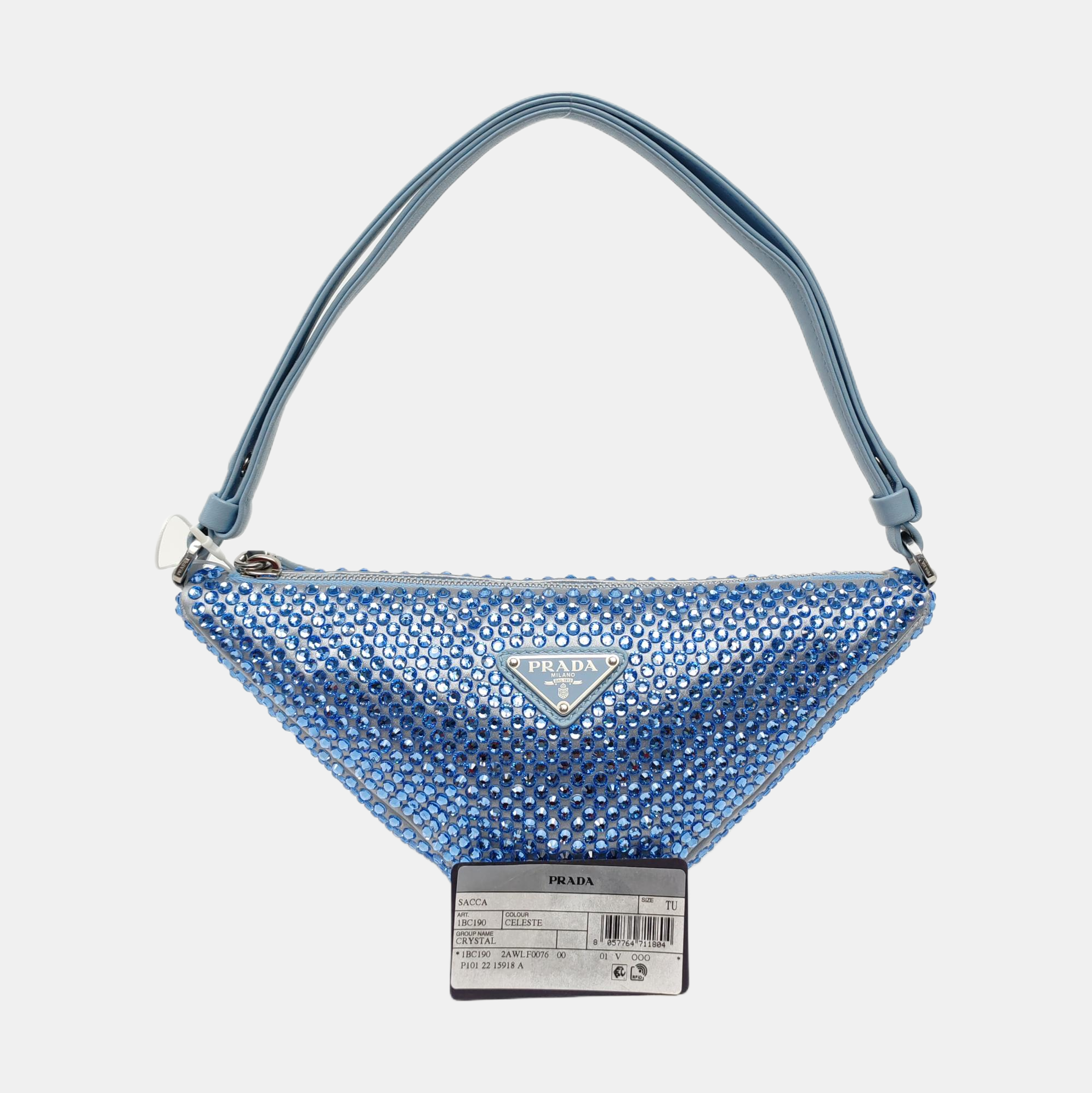 Crystal Shoulder Bag Blue