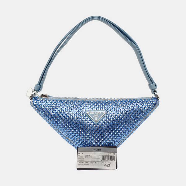 Crystal Shoulder Bag Blue