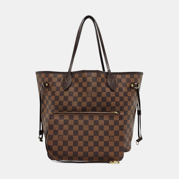 NEVERFULL MM Damier Ebene Coated Canvas Brown