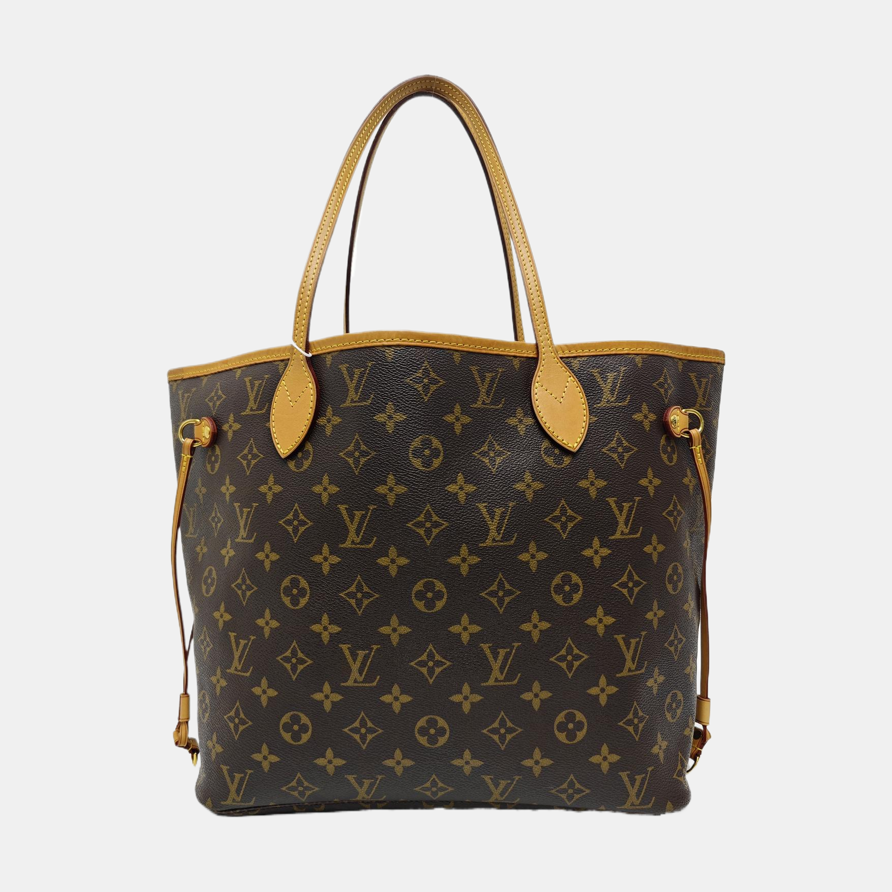 NEVERFULL MM Monogram Coated Canvas Brown