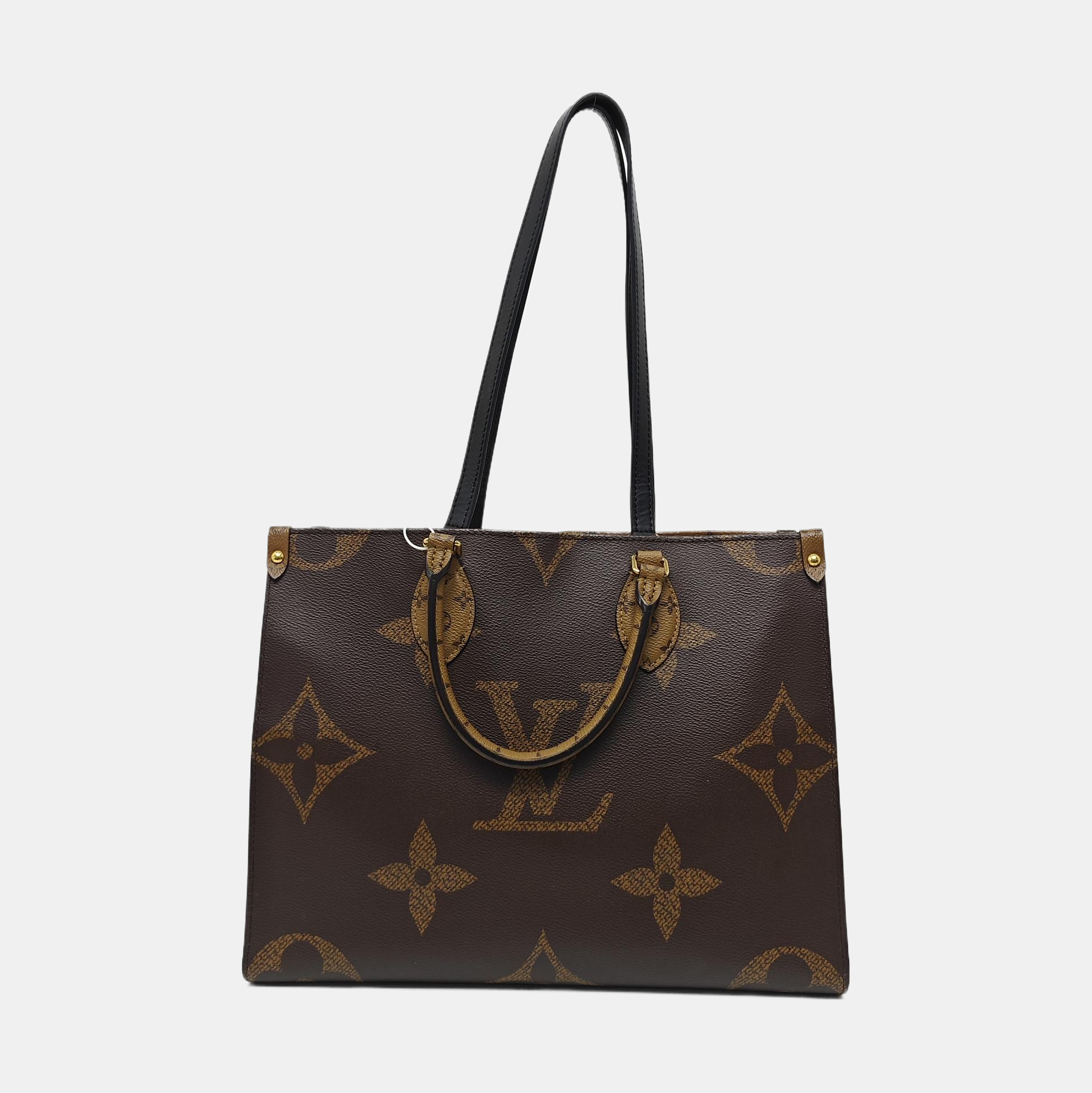 ONTHEGO MM Monogram Coated Canvas Brown