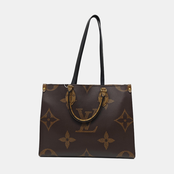 ONTHEGO MM Monogram Coated Canvas Brown