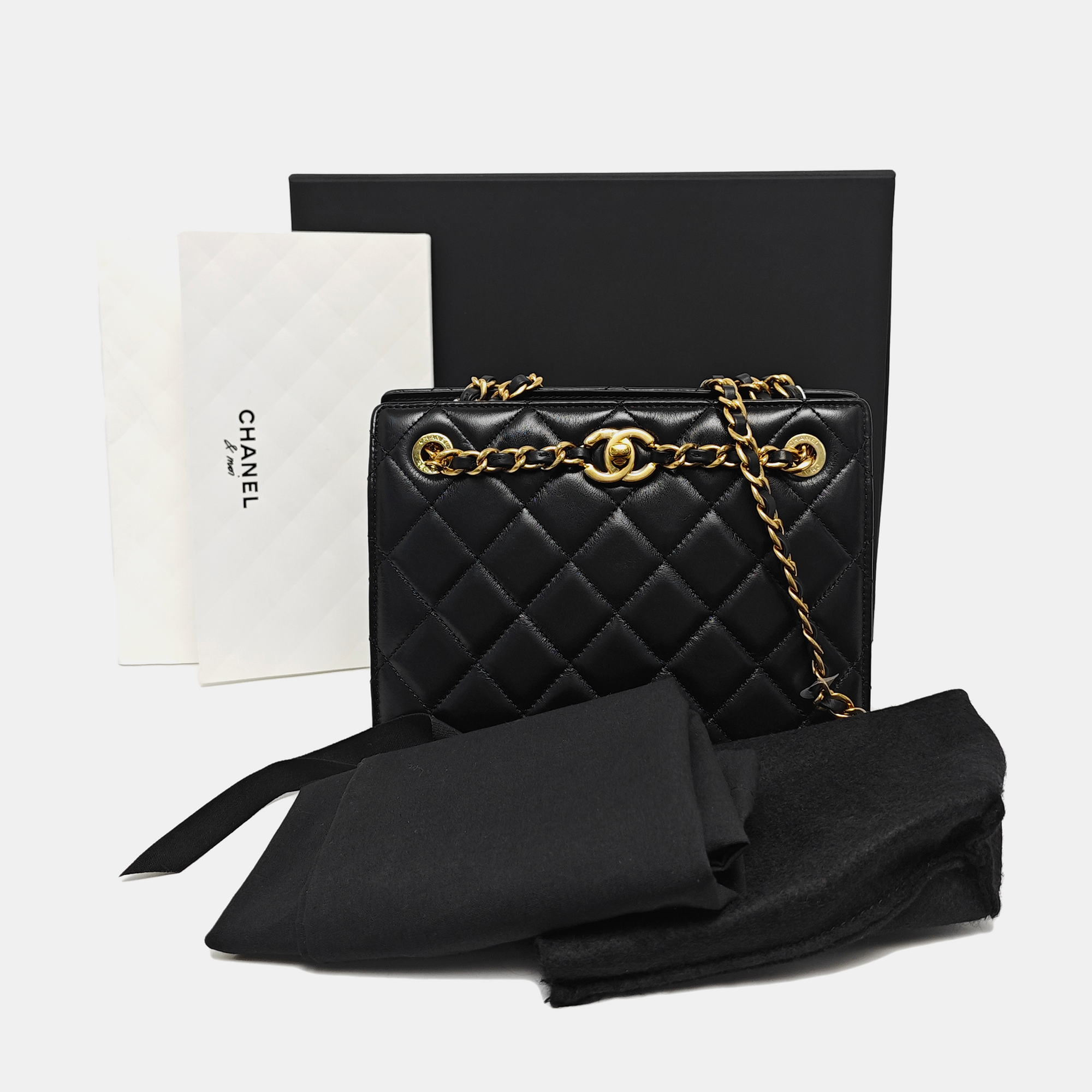 Quilted Lambskin Small Black