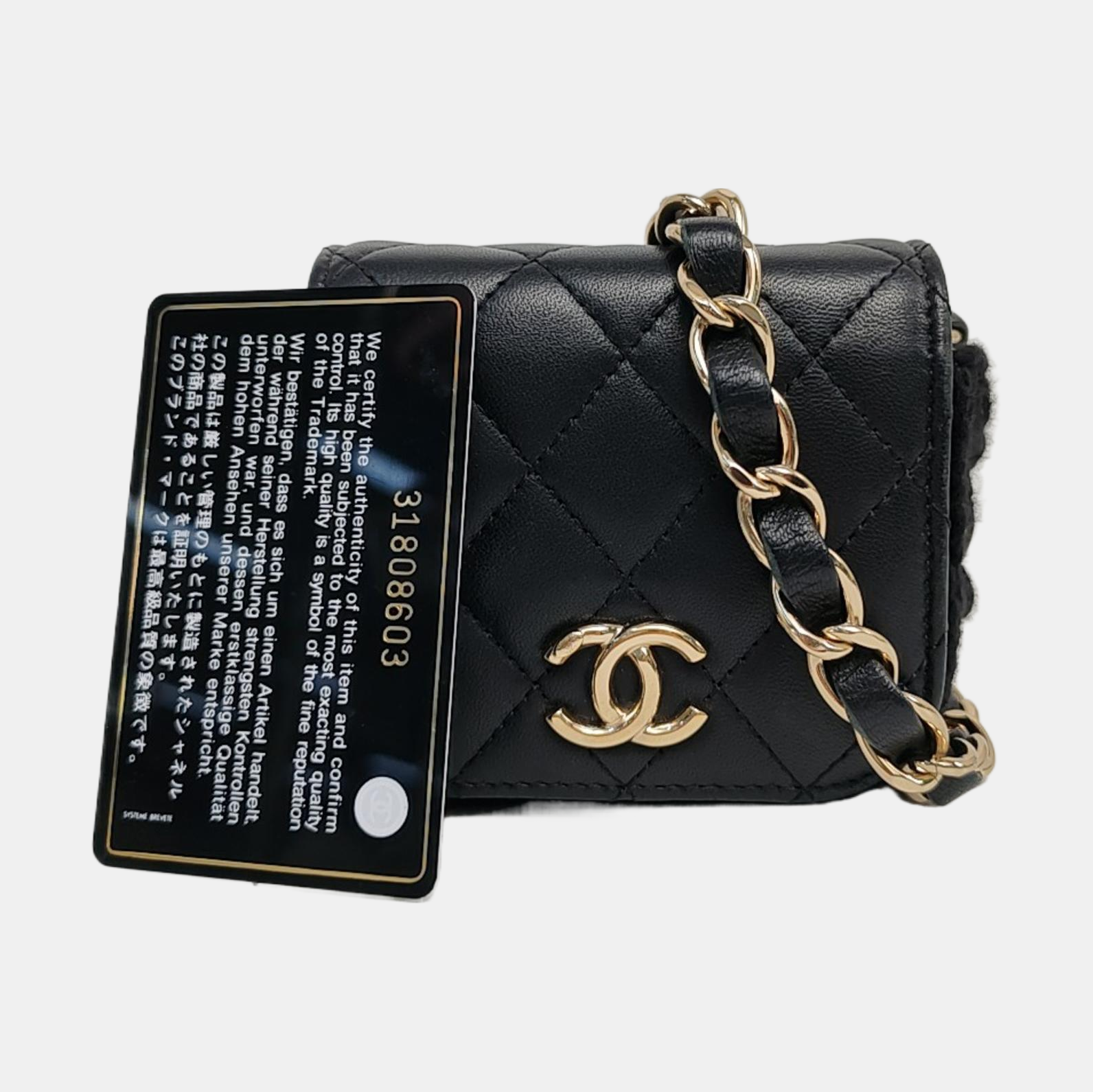 Quilted Lambskin Black