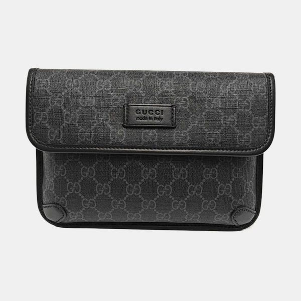 Neo Vintage Monogram Coated Canvas Black