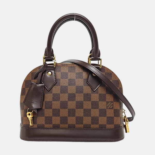 ALMA BB Damier Ebene Coated Canvas Brown