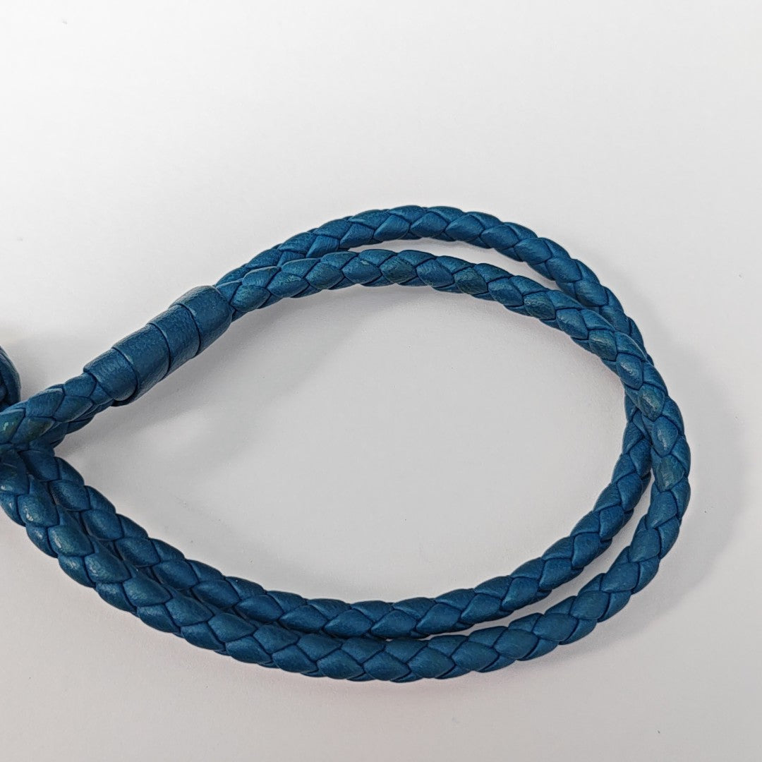 Leather Blue Bracelet