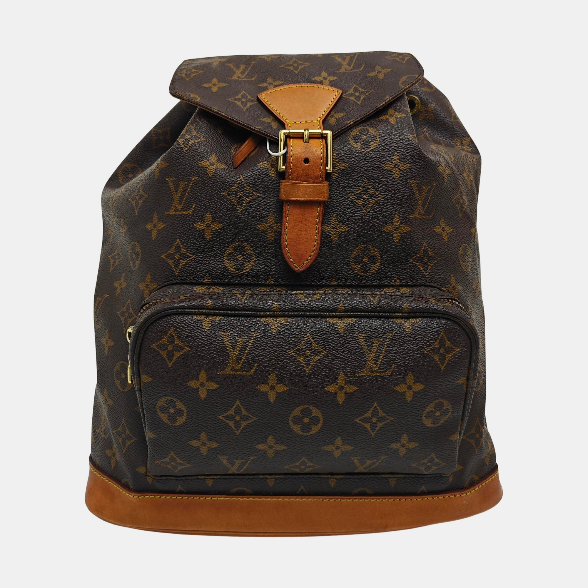 MONTSOURIS GM Monogram Coated Canvas Brown