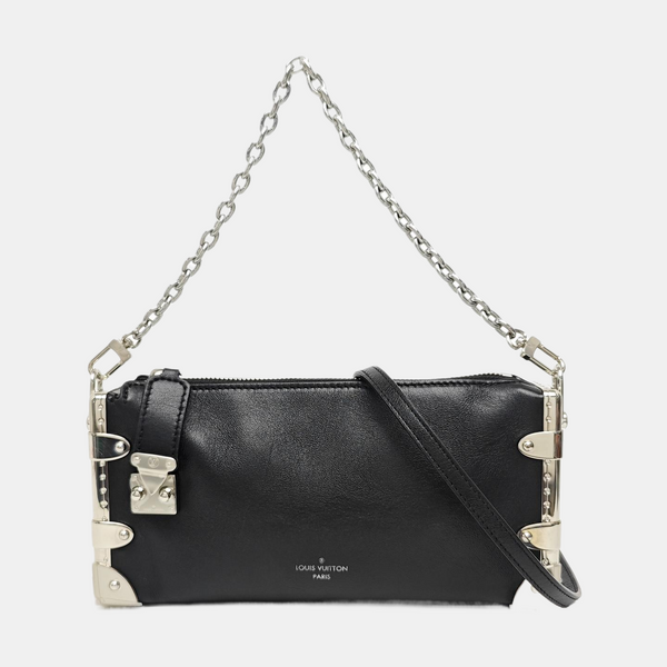 SIDE TRUNK Calfskin Black