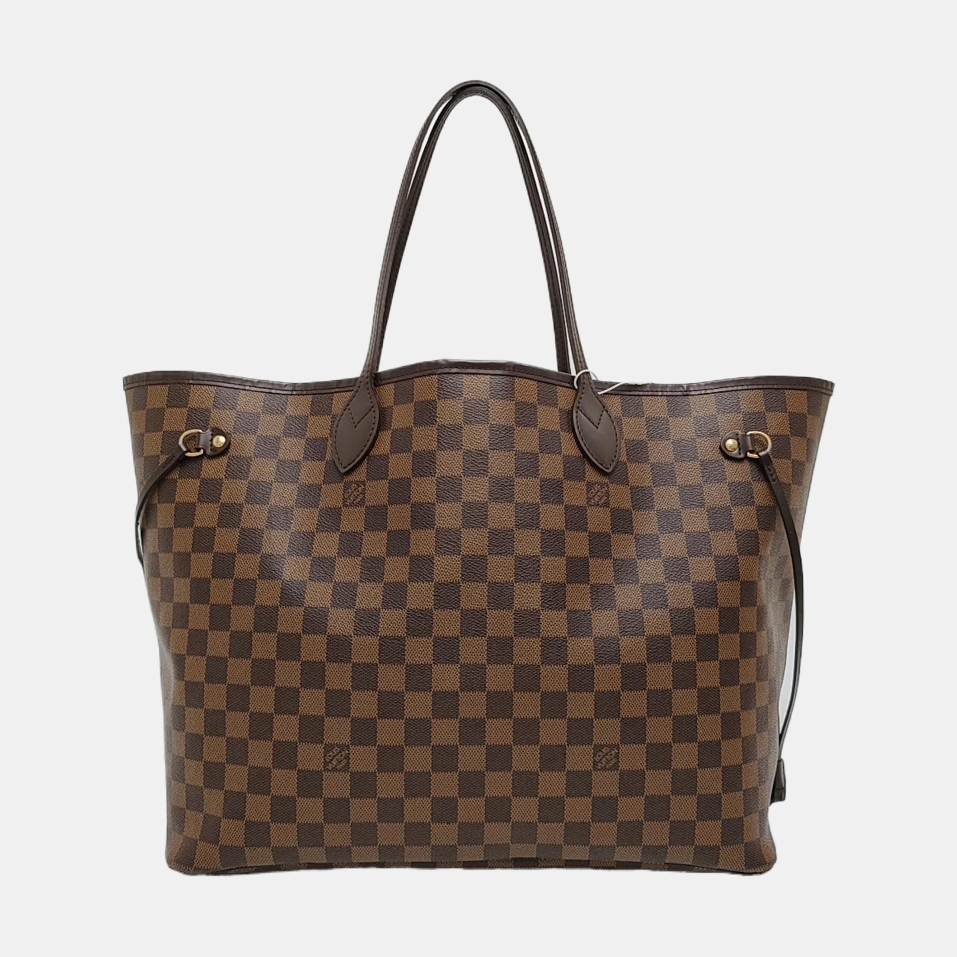 Authenticated pre-owned  NEVERFULL GM Coated Canvas Brown - Tote Bag at Looply
