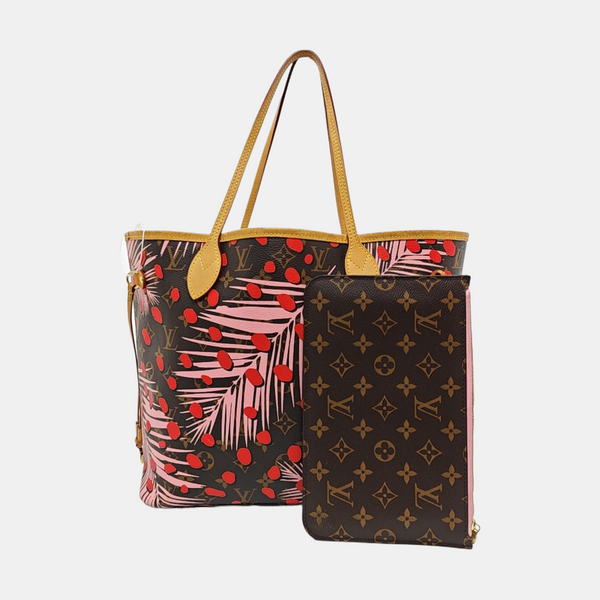 NEVERFULL MM Monogram Coated Canvas Brown