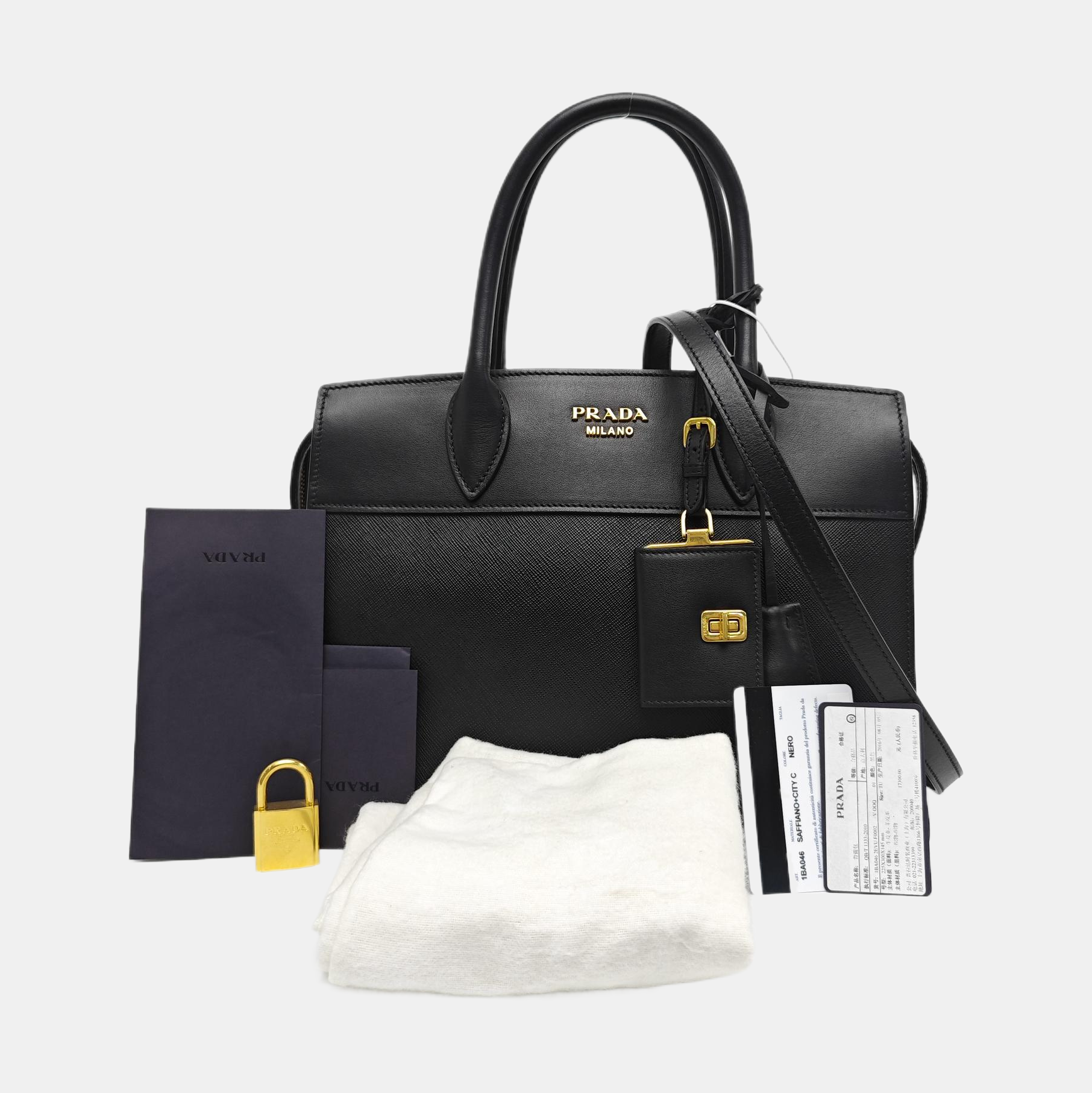 Esplanade Saffiano Calfskin Black