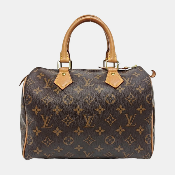 SPEEDY 25 Monogram Coated Canvas Brown