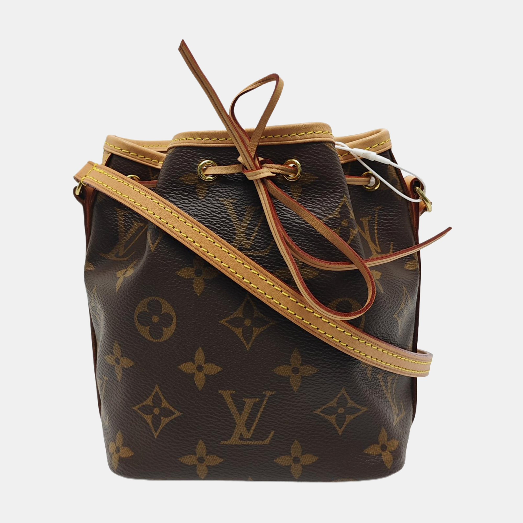 NÉONOÉ Nano Monogram Coated Canvas Brown