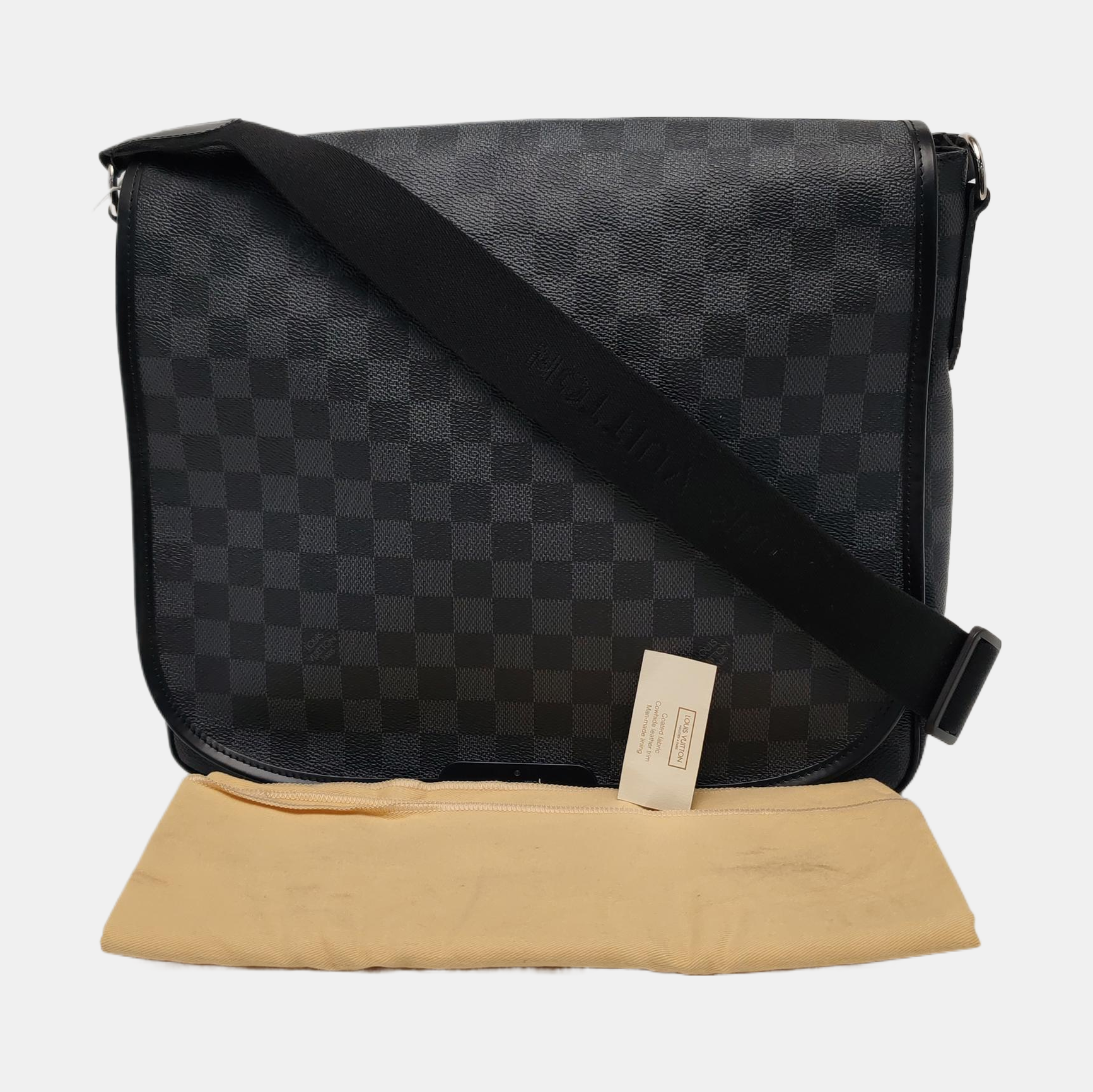 DANIEL Damier Graphite Coated Canvas Gray