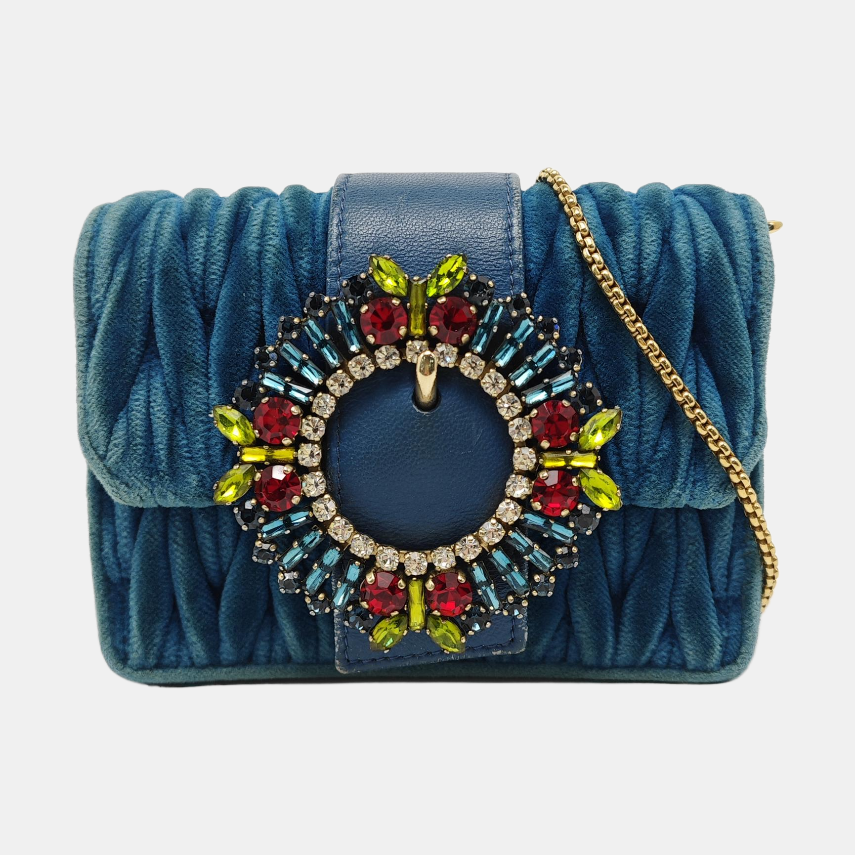 My Miu Mini Velvet Blue