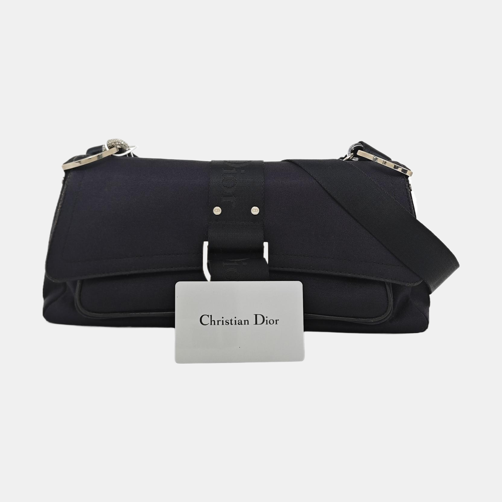 Fabric Shoulder Bag Black
