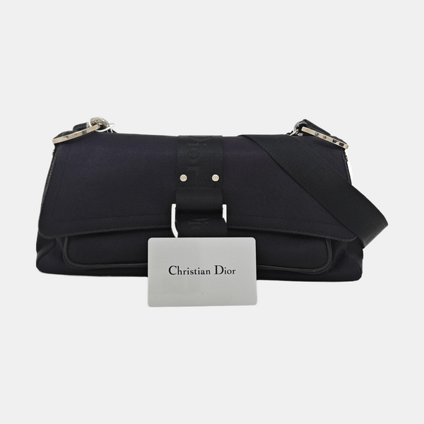 Fabric Shoulder Bag Black