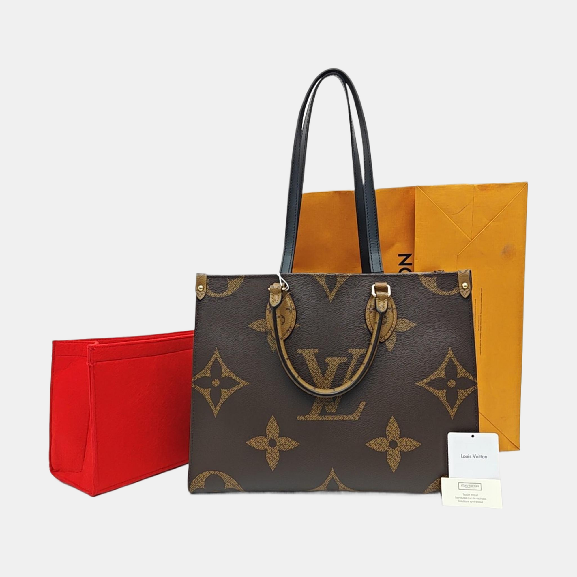 ONTHEGO MM Monogram Coated Canvas Brown