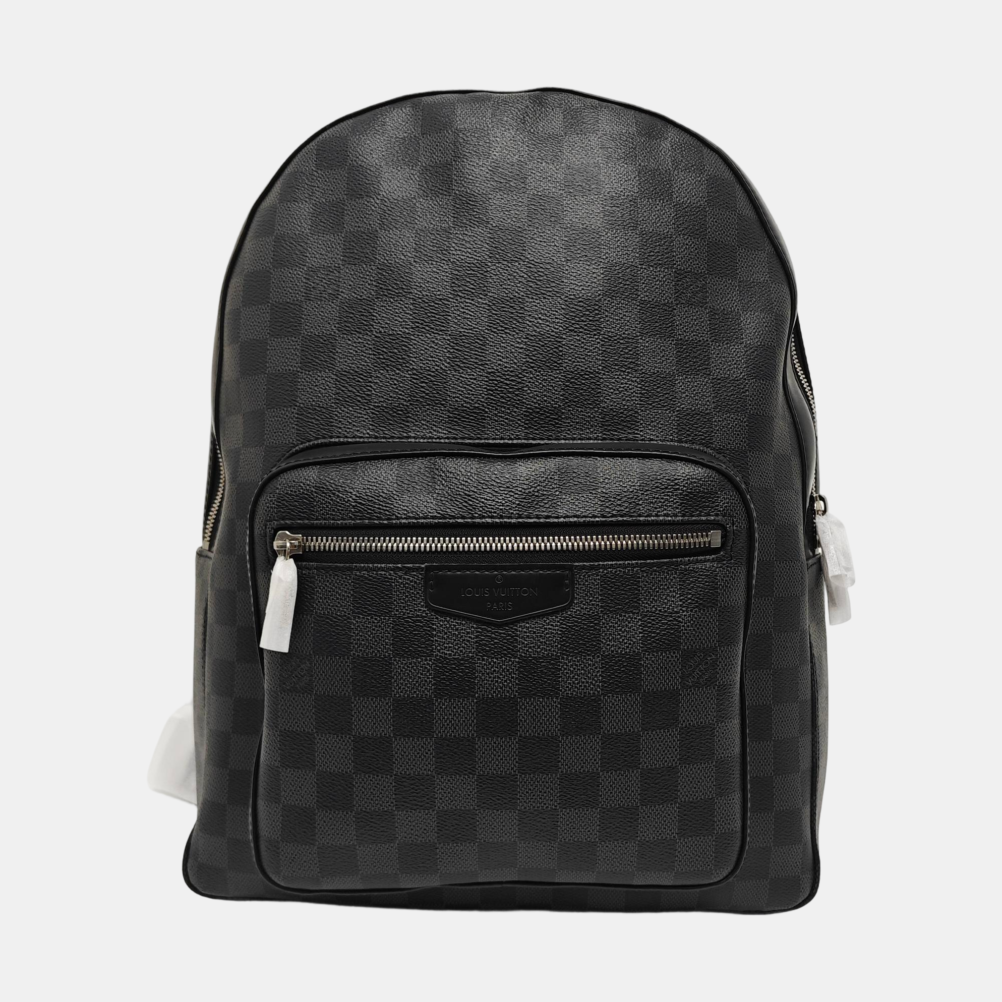 JOSH Damier Graphite Coated Canvas Gray