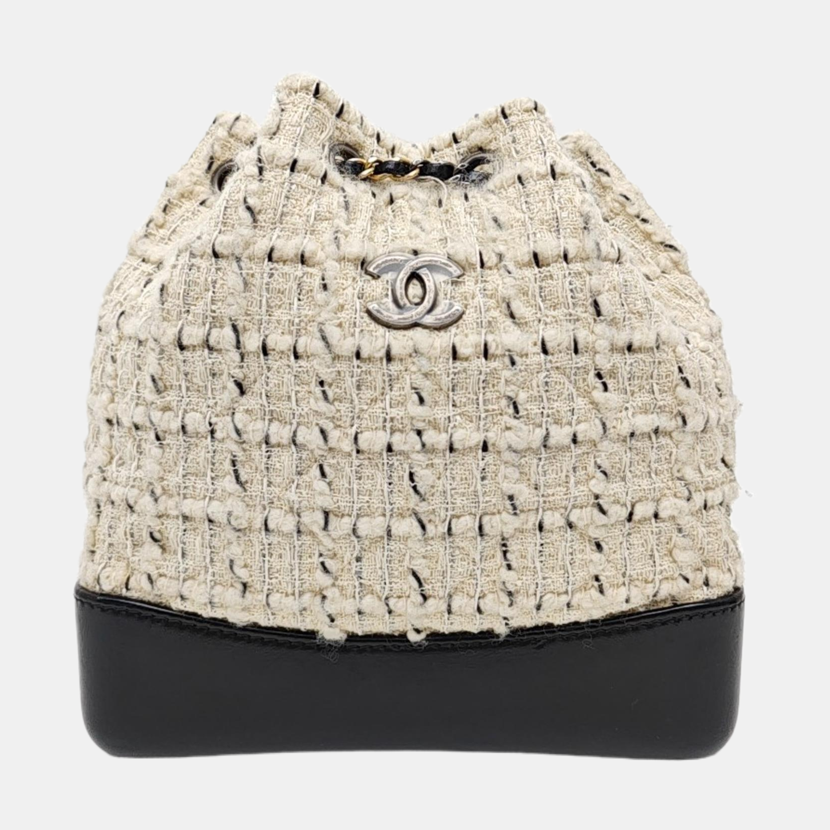 GABRIELLE Small Quilted Wool White