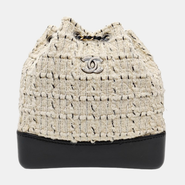 GABRIELLE Small Quilted Wool White